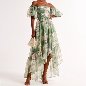 Abercrombie Emerson Off-The-Shoulder Drama Maxi Dress